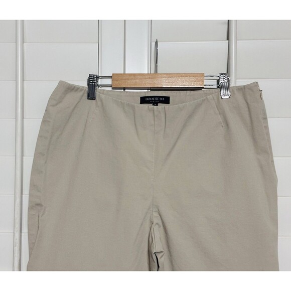 Lafayette 148 Women Size 10 Chrystie Ankle Stretch Tapered Leg Pants Career - Picture 2 of 10